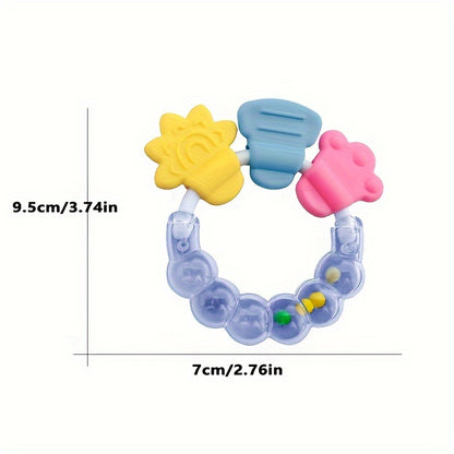 Baby Rattle Teether Hand-held Teething Toy, Christmas, Thanksgiving Day, Halloween Gift