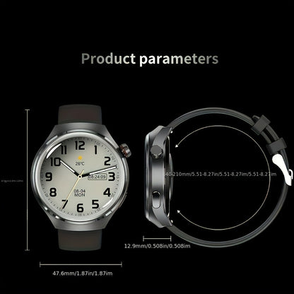 2024 New NFC Smart Watch Men Watch 4 Pro AMOLED 360*360 HD Screen AI Voice Wireless Call Smart Watch For Men Motion Trajectory Compass Smartwatch Men Sports Fitness Watches