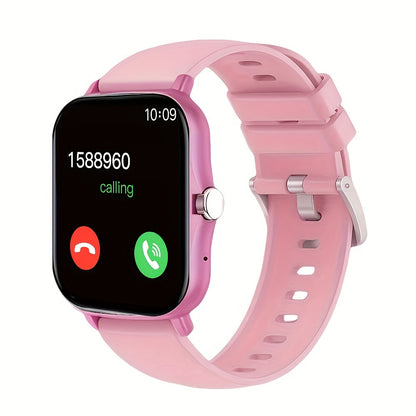 Smart Watch With Wireless Calling/Dialing, Multiple Sports Modes, Fitness Tracker, Customizable Wallpaper, Compatible With IPhone/Android, Sporty Smartwatch With Health Monitoring