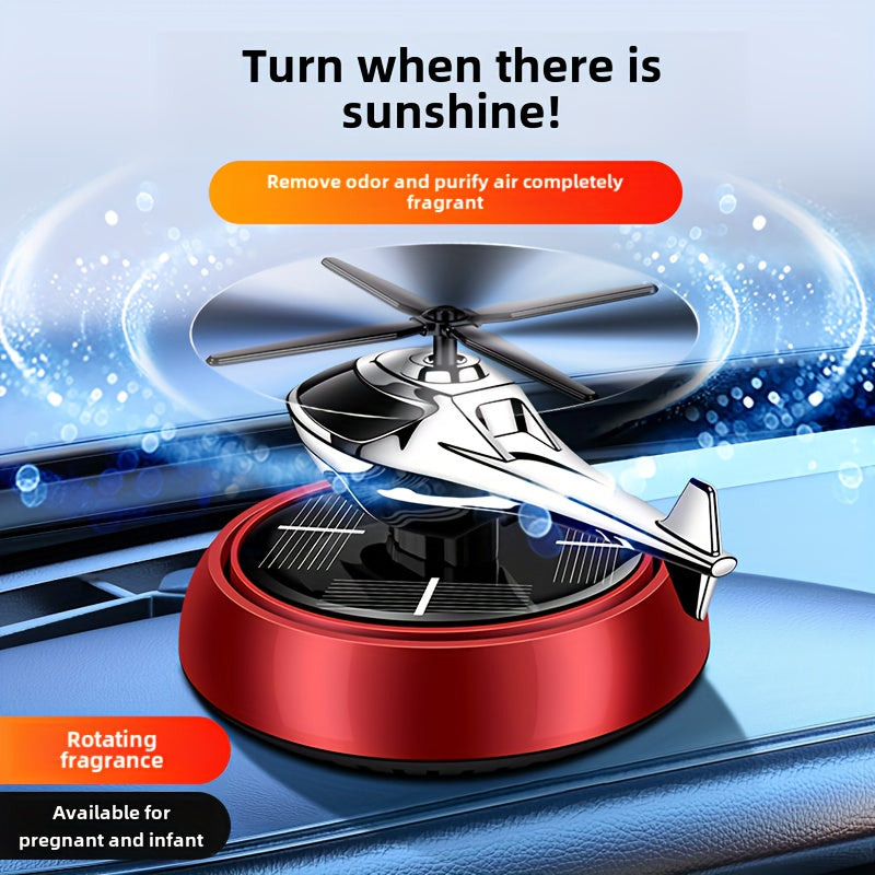 Car Perfume Diffuser Solar Aromatherapy Dashboard Helicopter Decoration Air Freshener Deodorant Car Accessories Gift