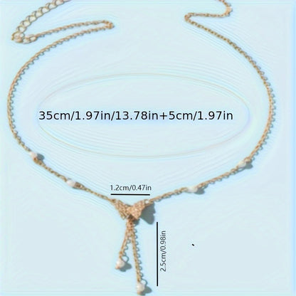 Elegant Butterfly Pendant Necklace With Faux Pearls, Chic Fashion Jewelry, Vacation-Style Ladies' Accessory, Perfect Gift Idea