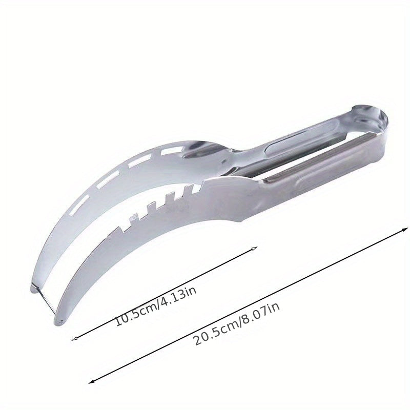 1pc, Cutting Watermelon Block Slicer Cutter, Watermelon Fruit Splitter, Stainless Steel Cutting Watermelon Tool, Kitchen Gadgets, Kitchen Supplies, Kitchen Tools