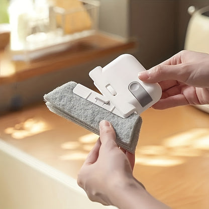 1pc 2-in-1 Groove Cleaning Brush, Handheld Crevice Brush, Multifunctional Cleaning Brush, Window And Door Track Brush, Dust Removal Brush, No Dead Corner, Cleaning Supplies, Cleaning Tool, Kitchen Stuff,