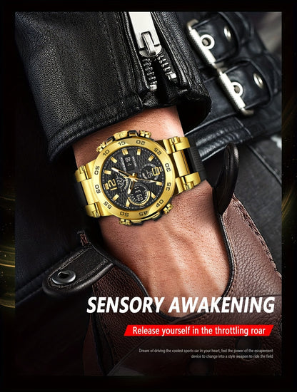 New Watches For Women, Clock Alarm LCD Dual Display Wristwatch Quartz Military Sports Women Watch for Women & Men