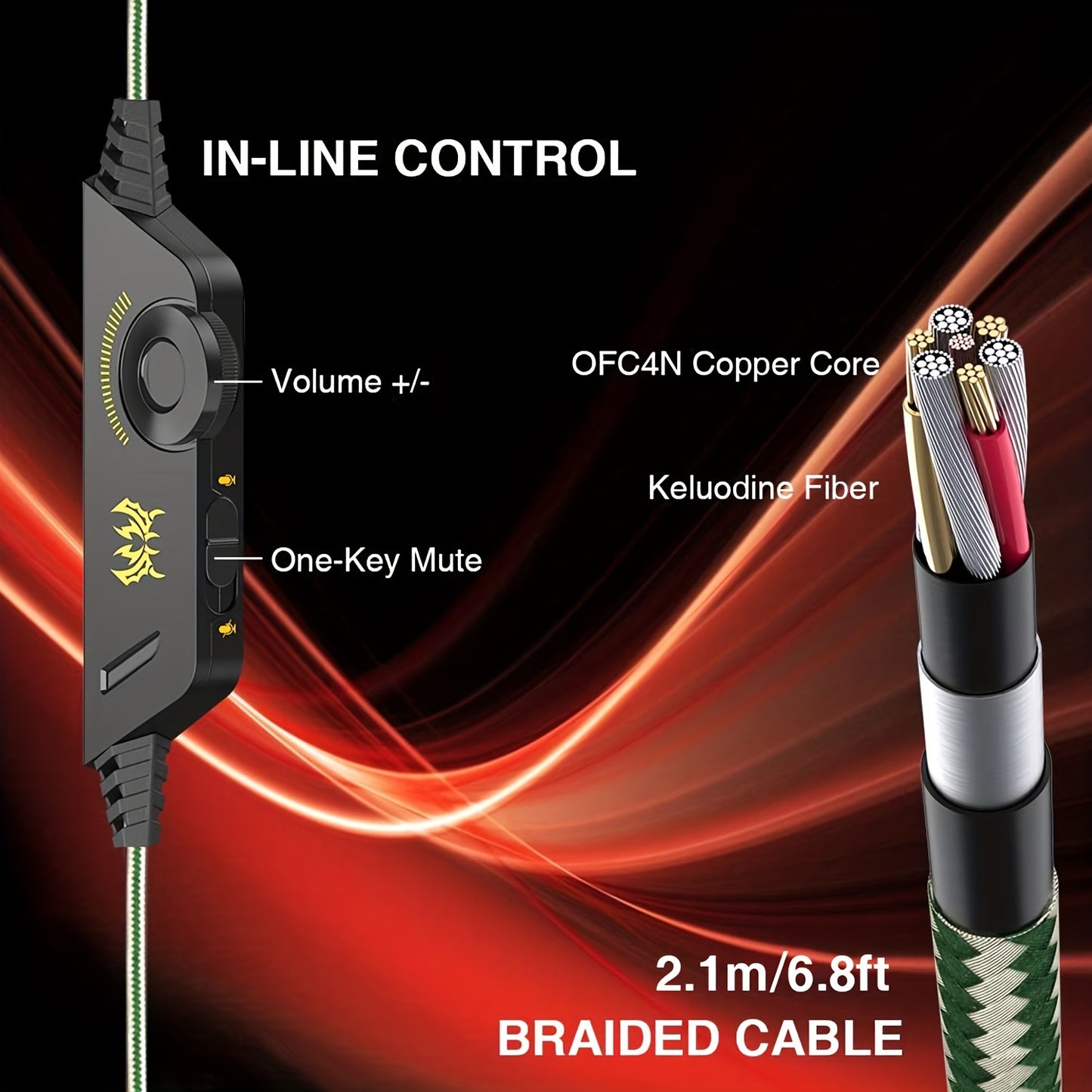 G2000 Gaming Headset, Surround Stereo Gaming Headphones With Noise Cancelling Mic, LED Lights & Soft Memory Earmuffs For PS5/ PS4/ Xbox One/Switch/PC Mac Computer Games