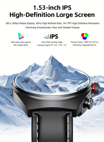 [Full HD | TWS] 2025 New TWS Sports Headset + Outdoor Smartwatch | Full HD Screen Alloy Shell, 400mAh Battery Long Life, News Alerts, Answer Phone