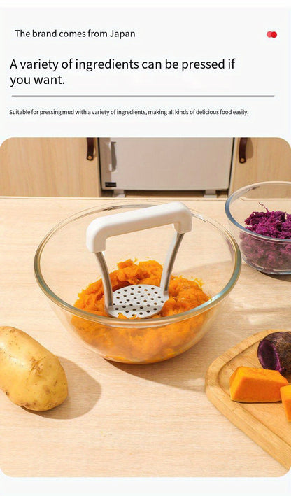 1pc, Potato Masher, Potato Masher, Kitchen Vegetable Masher With Handle, Manual Fruit Masher, Potato Ricer, Potato Press, Vegetable Crusher, Kitchen Stuff, Kitchen Gadgets