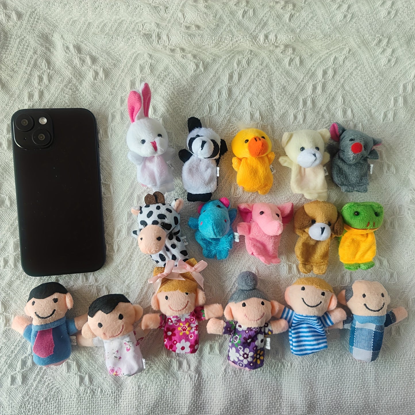 10pcs Mini Animal Finger Puppets Set, Small Cartoon Animal Finger Toys, Educational Family Time Story Time Toys, Party Favors For Shows, Playtime, Schools easter gift