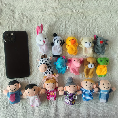 10pcs Mini Animal Finger Puppets Set, Small Cartoon Animal Finger Toys, Educational Family Time Story Time Toys, Party Favors For Shows, Playtime, Schools easter gift