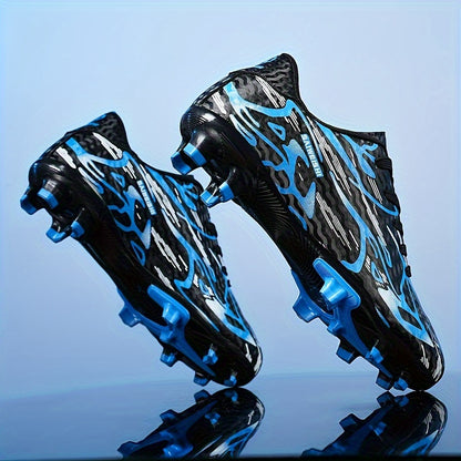 Men's Trendy Cool FG Non Slip Soccer Shoes, Comfortable Wear-resistant Football Shoes For Training Competition, All Seasons