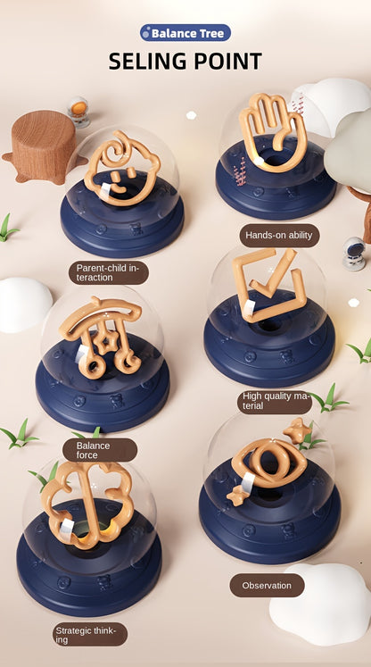 Astronaut Balance Tree Board Game.Focus Training Parent-child Interactive Brain Thinking Puzzle Toys Christmas, Halloween Gift