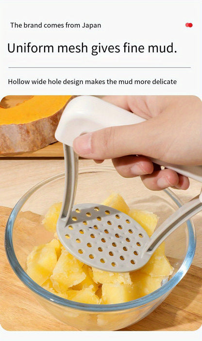 1pc, Potato Masher, Potato Masher, Kitchen Vegetable Masher With Handle, Manual Fruit Masher, Potato Ricer, Potato Press, Vegetable Crusher, Kitchen Stuff, Kitchen Gadgets