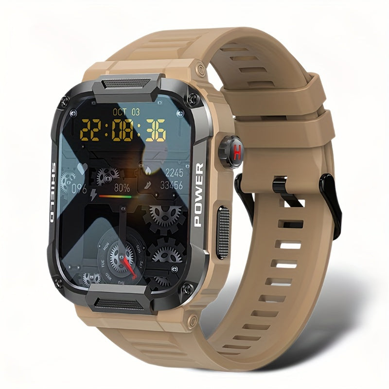 Ultimate Military Smart Watch - Android & IOS Compatible, AI Voice Assistant, Hands-Free Call, Advanced Fitness Tracker, Sports Watch - Perfect Gift for Her on Birthday, Valentines, Easter