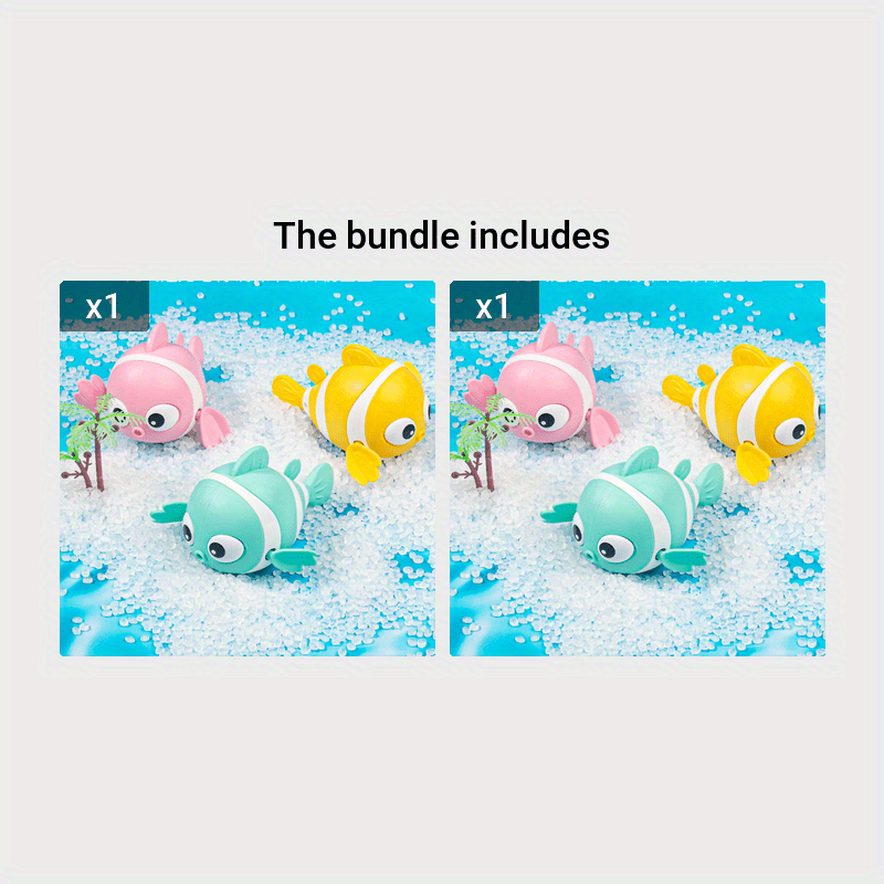 New Baby Playing Water Toys Clownfish Summer Bathroom Children's Upper Bath Toys