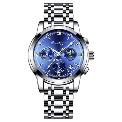 Multifunctional Men's Watch Luminous Waterproof Quartz Wrist Watch