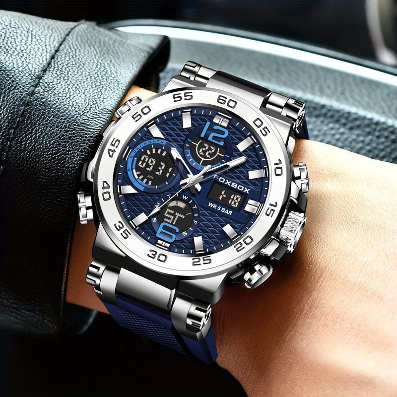 New Watches For Women, Clock Alarm LCD Dual Display Wristwatch Quartz Military Sports Women Watch for Women & Men