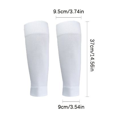 5-Piece Soccer Sports Gear Set with Silicone Grip Football Socks, Shin Guards, Protective Gear, Drawstring Backpack and Sports Tapes - Polyester and Elastane Knitted Tube Socks Solid Color Hand and Machine Washable