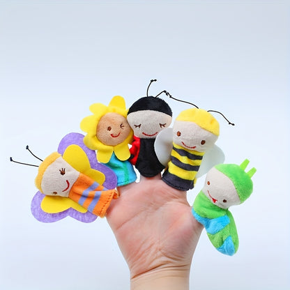 10pcs Mini Animal Finger Puppets Set, Small Cartoon Animal Finger Toys, Educational Family Time Story Time Toys, Party Favors For Shows, Playtime, Schools easter gift