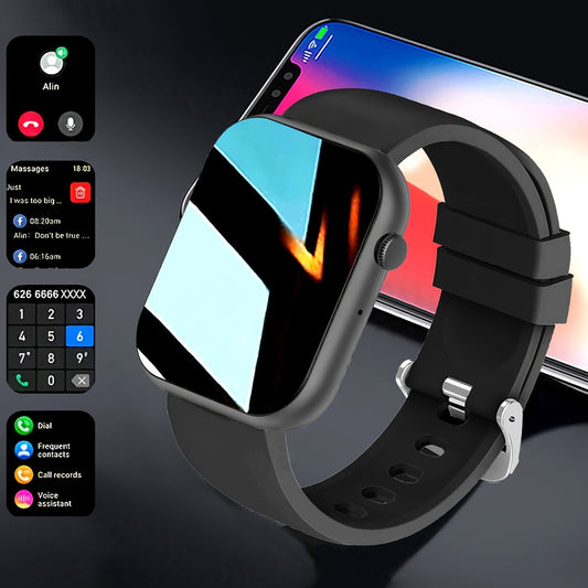 1.93-inch full-touch large-screen smartwatch, wireless talk/dial, IP67 waterproof, message alerts, various APP alerts, 100+ sports modes, suitable for men and women, sports watch, for iPhone/ android