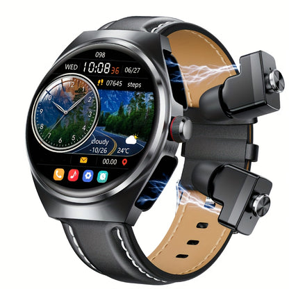 [Full HD | TWS] 2025 New TWS Sports Headset + Outdoor Smartwatch | Full HD Screen Alloy Shell, 400mAh Battery Long Life, News Alerts, Answer Phone