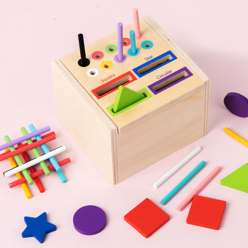 Action Shape Matching Wooden Classification Box Educational Toys