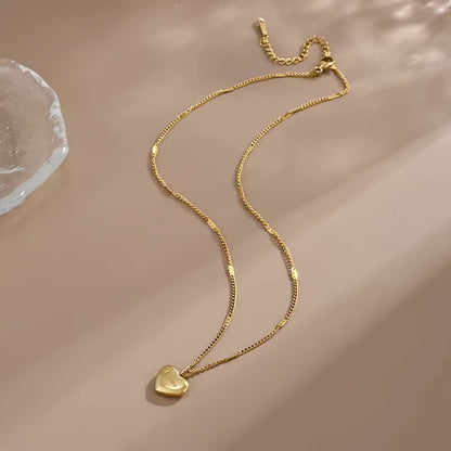 Love Heart Necklace Heart Collarbone Chain For Women Jewelry Gift