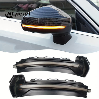 2pcs LED Dynamic Turn Signal Lights for Audi A3 8V S3 RS3 2013-2017 - Side Mirror Indicator Sequential Flashing Lights, 3000+ Lumens, 12-24V, Hardwired, No Battery Needed, Easy Installation, Vehicle Safety Accessories, Sleek