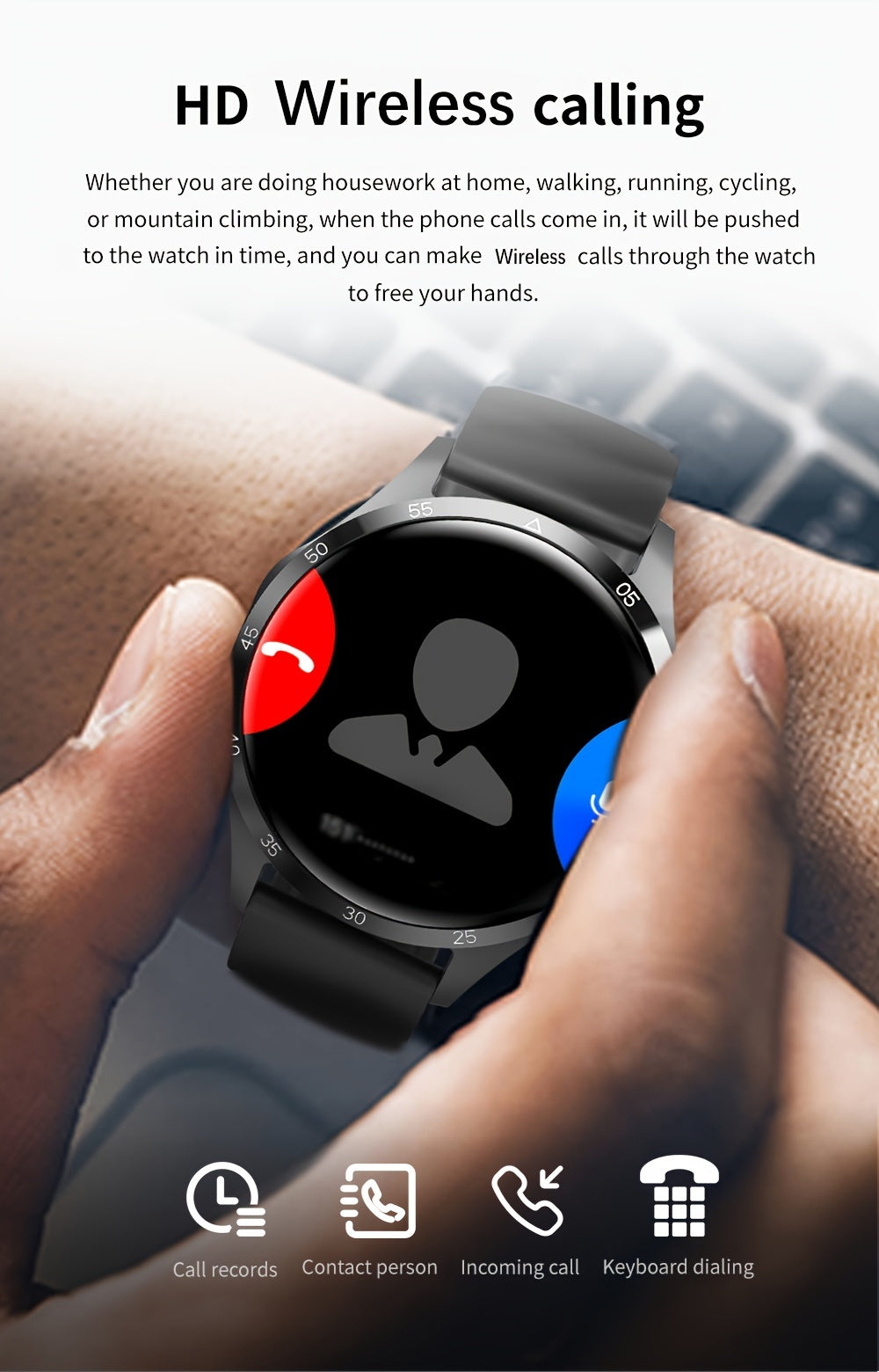 2025 New NFC Smart Watch For Men GPS Motion Trajectory 360*360 HD Screen AI Voice Wireless Call Smartwatch Sports Watch For Men Father'S Day Gift