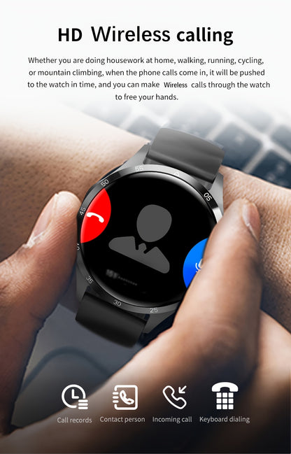 2025 New NFC Smart Watch For Men GPS Motion Trajectory 360*360 HD Screen AI Voice Wireless Call Smartwatch Sports Watch For Men Father'S Day Gift