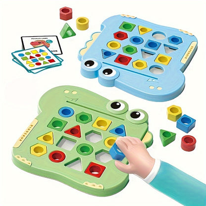 Montessori Toys For Toddlers 1, 2, 3 Year Old, Dinosaur Shape Learning Puzzles For Baby 12-18-24 Months, Early Educational Toys, Perfect Christmas Birthday Gifts For Boys & Girls Age 1-3 easter gift