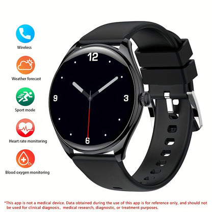 Ultra Thin Smartwatch For Men And Women Gift, 3.63 Cm Full Touch Screen With SMS And Make/Answer Call, For Android/IPhone, Fitness Activity Tracking Watch, Many Sport Modes, Pedometer, Distance, 100+ Exercise Modes