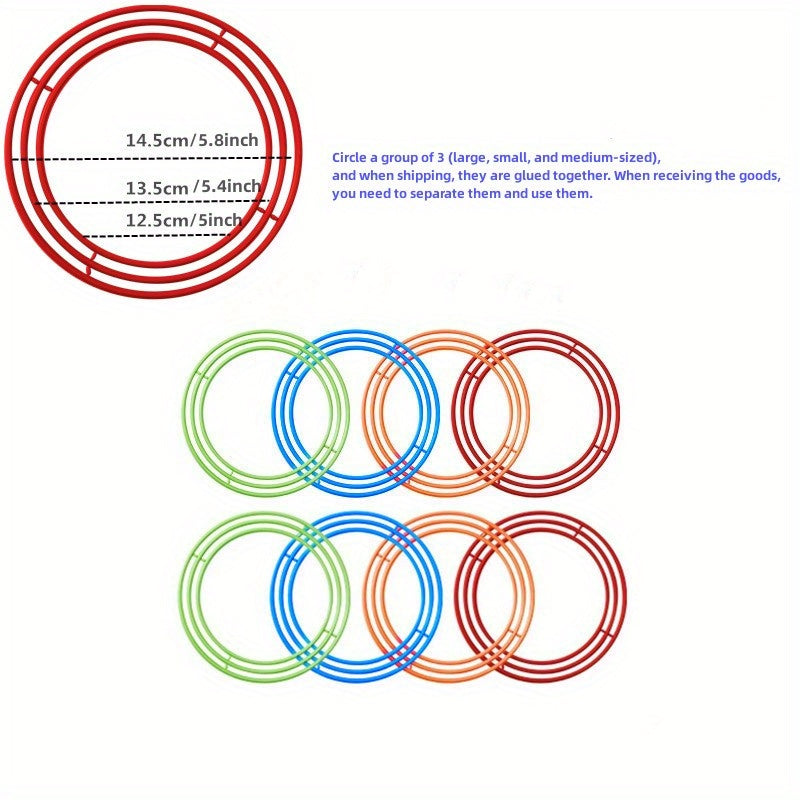 1 Tower 18 Laps/1 Tower 12 Laps Set Children's Loop Toys Folding Music Loop Kindergarten Throw Loop Game Props Family Parent-child