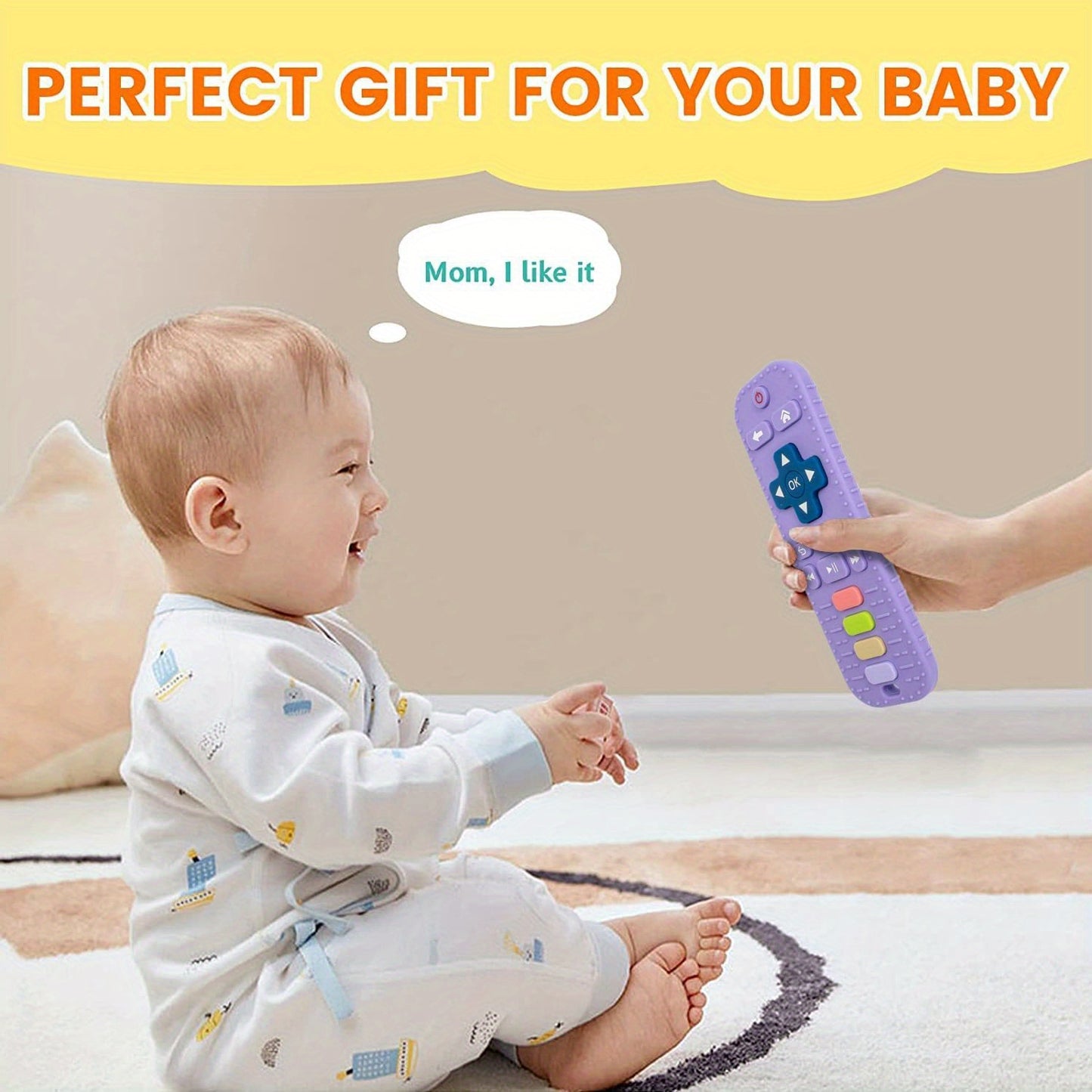 Newborn To 12-Months Teething Toys: Remote Control, Baby-Friendly Teethers For Boys & Girls! Christmas Halloween Gifts easter gift