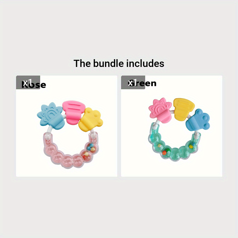 Baby Rattle Teether Hand-held Teething Toy, Christmas, Thanksgiving Day, Halloween Gift