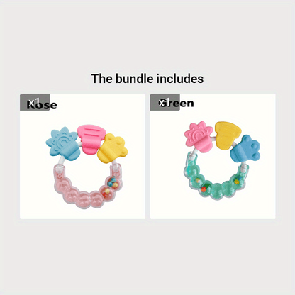 Baby Rattle Teether Hand-held Teething Toy, Christmas, Thanksgiving Day, Halloween Gift