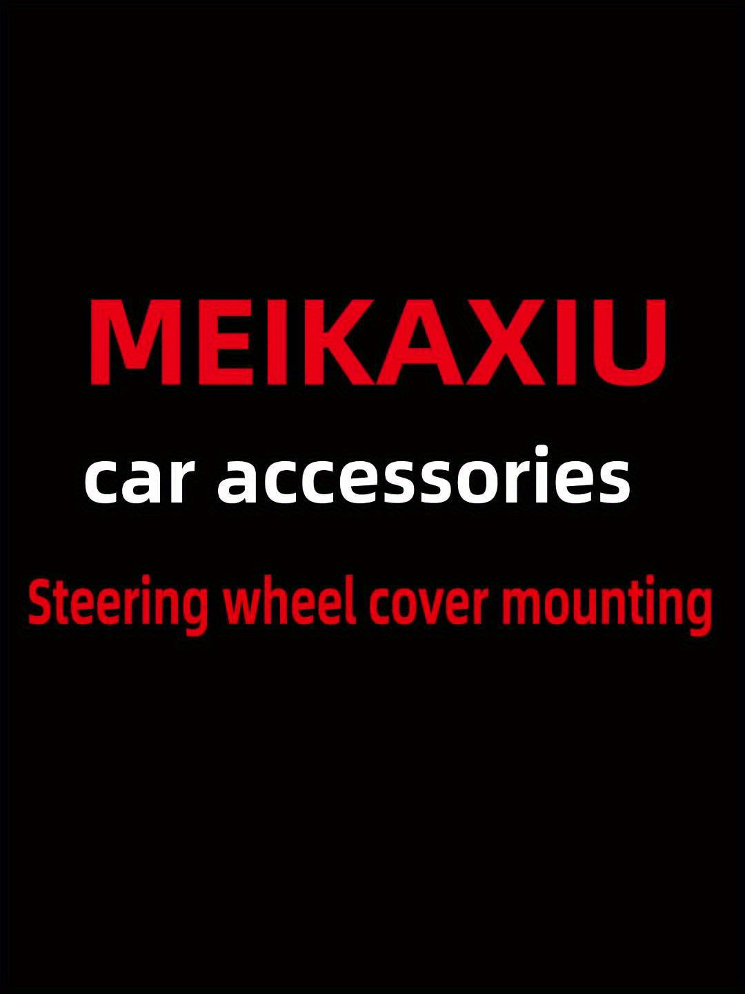 Luxurious PU Leather Steering Wheel Cover - 3D Comfort, No Inner Ring, Car Accessories Christmas Gift