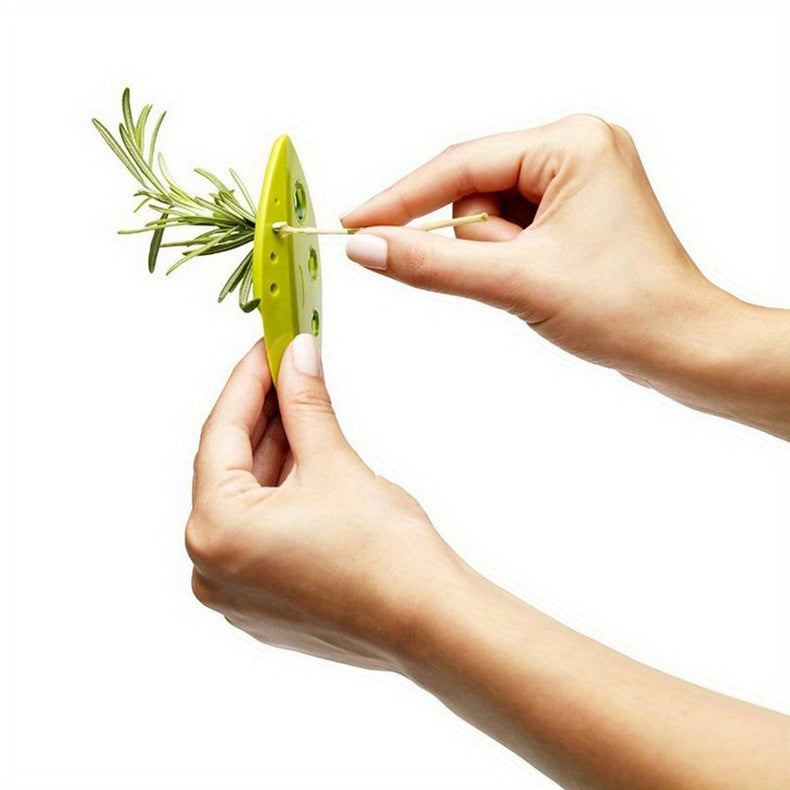 1pc, Leaf Stripper, Kitchen Vegetable Leaf Stripper, Plastic Leaf Peeler For Kale Chard Collard Greens Thyme Basil Rosemary, Leaf Stripper Tool, Kitchen Utensils, Apartment Essentials, College Dorm Essentials, Ready For Schoo