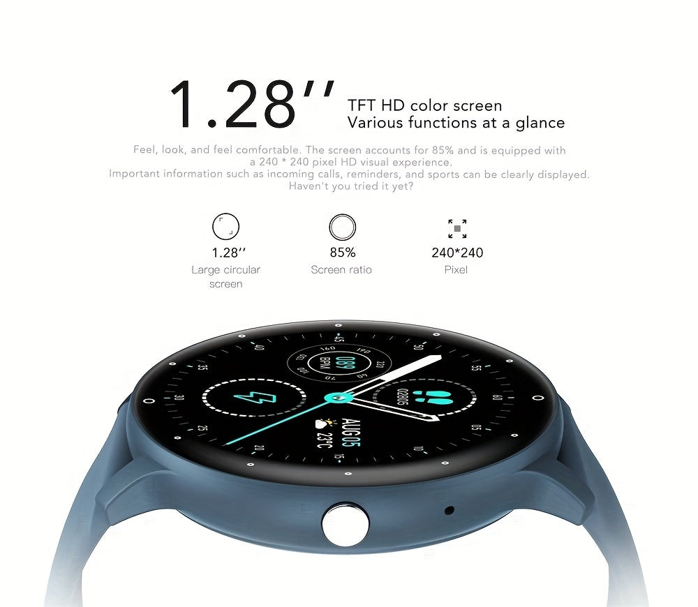 Smart Watch (Making/Answer Call) For Women Men, Wireless Calling Smartwatch With Sleep Monitor, Multi-Sport Mode, Weather Forecast, Ai Voice Control, Music Playing Control, Sport Fitness Tracker Watch Compatible For IPhone An