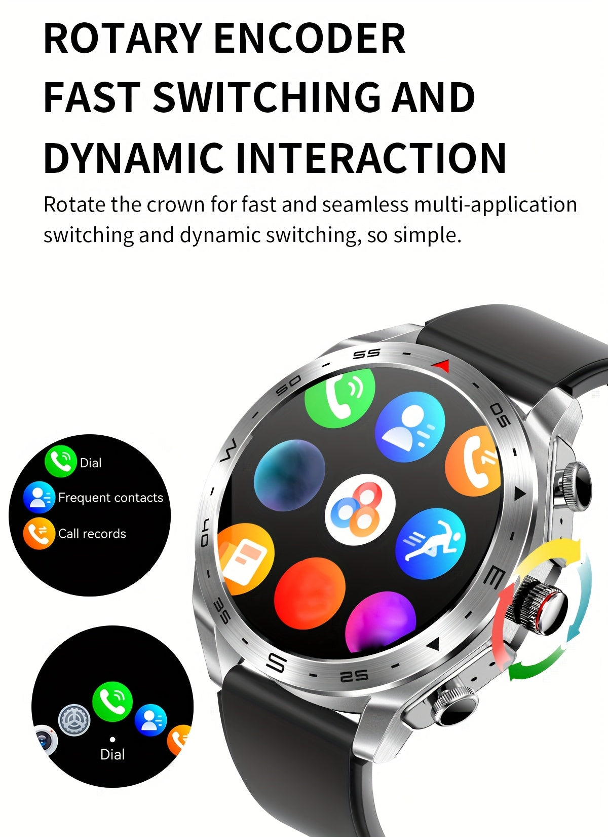 2025 New Men's 1.52-in-1 SmartWatch, Sports Device with TWS Earphones, Wireless Call, Outdoor Exercise SmartWatch, 400mAh Battery, Sleeping Men SmartWatch