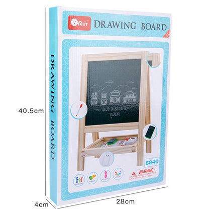 Children's Wooden Magnetic Double-sided Color Drawing Board