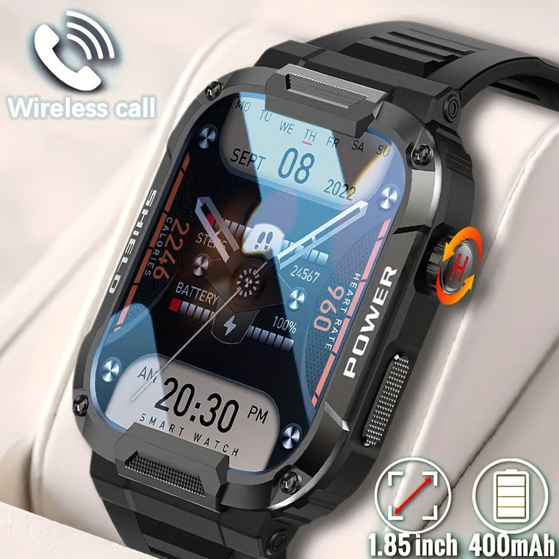Ultimate Military Smart Watch - Android & IOS Compatible, AI Voice Assistant, Hands-Free Call, Advanced Fitness Tracker, Sports Watch - Perfect Gift for Her on Birthday, Valentines, Easter