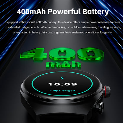 [Full HD | TWS] 2025 New TWS Sports Headset + Outdoor Smartwatch | Full HD Screen Alloy Shell, 400mAh Battery Long Life, News Alerts, Answer Phone