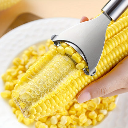 Stainless Steel Corn Stripper Tool - Efficient Kernel Remover, Easy-to-Use, Durable Kitchen Gadget for Fresh Corn Prep