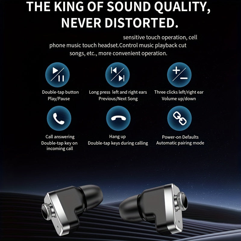 2025 New Men's 1.52-in-1 SmartWatch, Sports Device with TWS Earphones, Wireless Call, Outdoor Exercise SmartWatch, 400mAh Battery, Sleeping Men SmartWatch