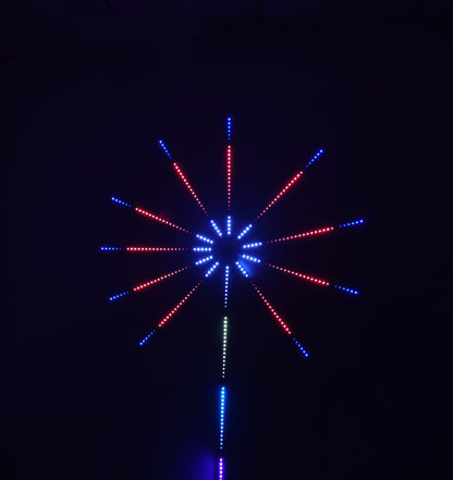 LED Fireworks Light With Digital Multi-function Light Bar Light