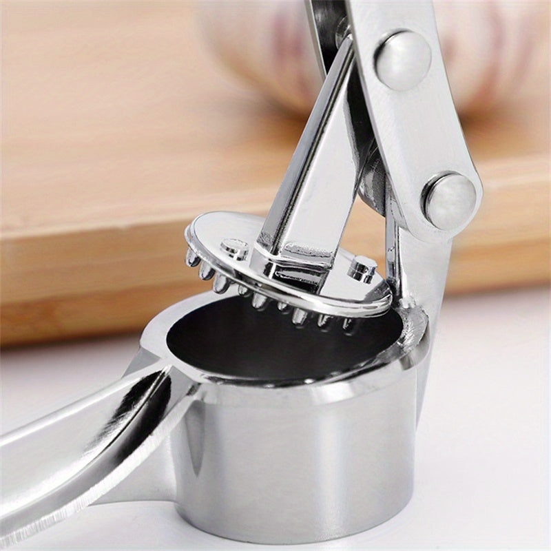 1 Piece Stainless Steel Garlic Press Manually Crusher Handheld Ginger Kitchen Tools