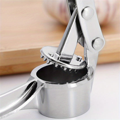 1 Piece Stainless Steel Garlic Press Manually Crusher Handheld Ginger Kitchen Tools